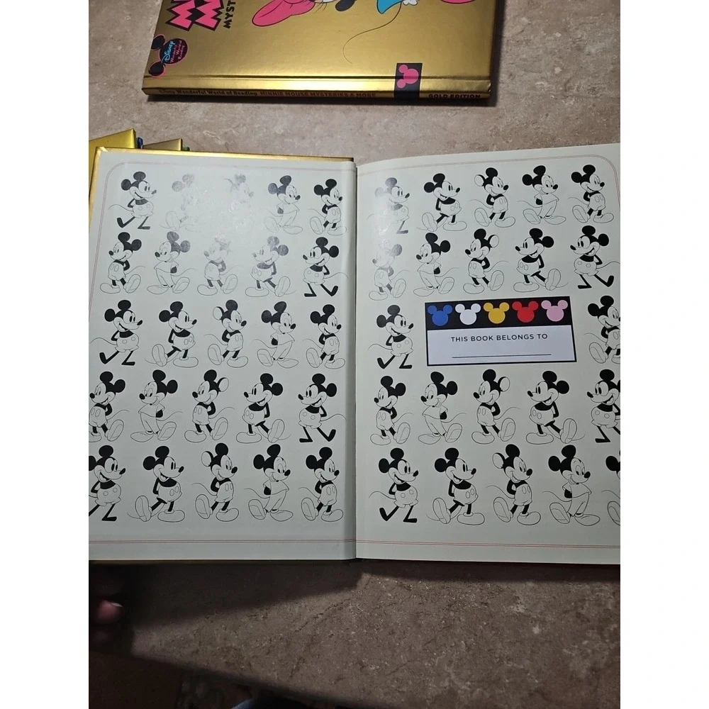 Mickey Mouse Book Classic Disney Wonderful World Reading-Gold Edition-Brand New-